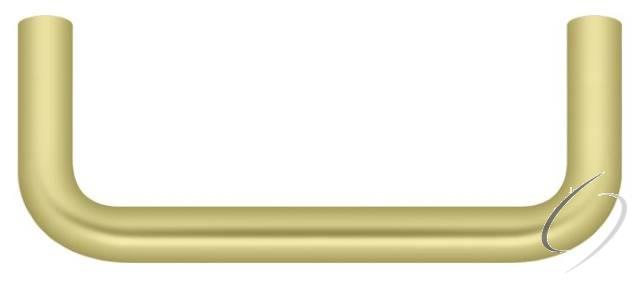 PW300U3 Wire Pull; 3"; Bright Brass Finish