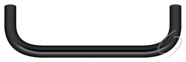 PW400U19 Wire Pull; 4"; Black Finish