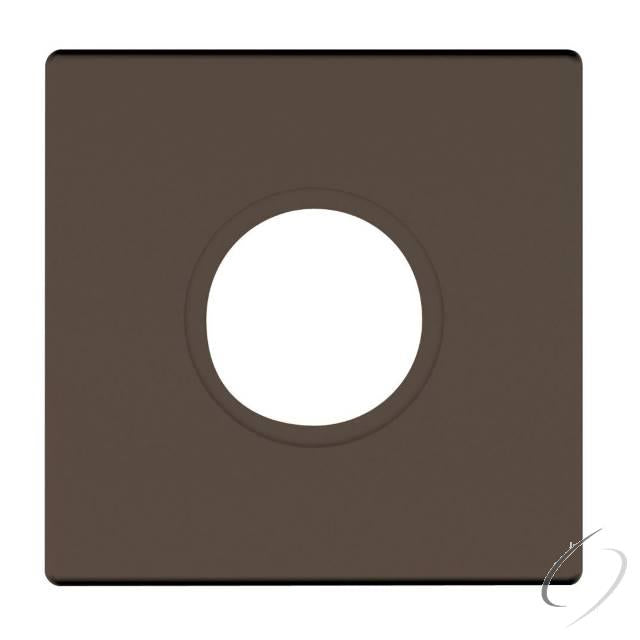 2-5/8" Contemporary Square Passage Rose Pair Satin Black Finish