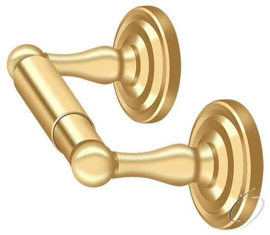 R2000-CR003 Toilet Paper Holder; Double Post; R-Series; Lifetime Brass Finish