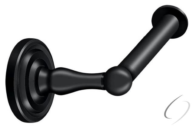 R2001-U19 Toilet Paper Holder; Single Post " L"; R-Series; Black Finish