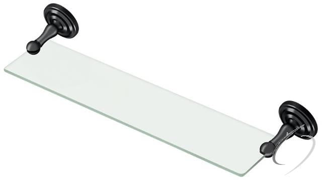 R2015-U19 18" Towel Shelf; R-Series; Black Finish