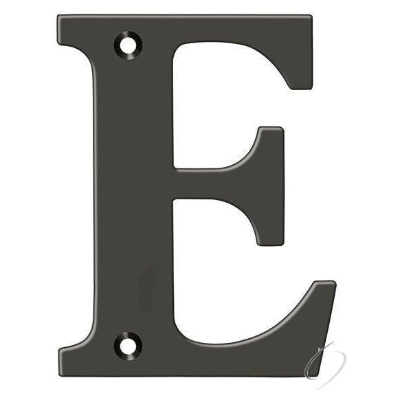 RL4E-10B 4" Residential Letter E; Oil Rubbed Bronze Finish