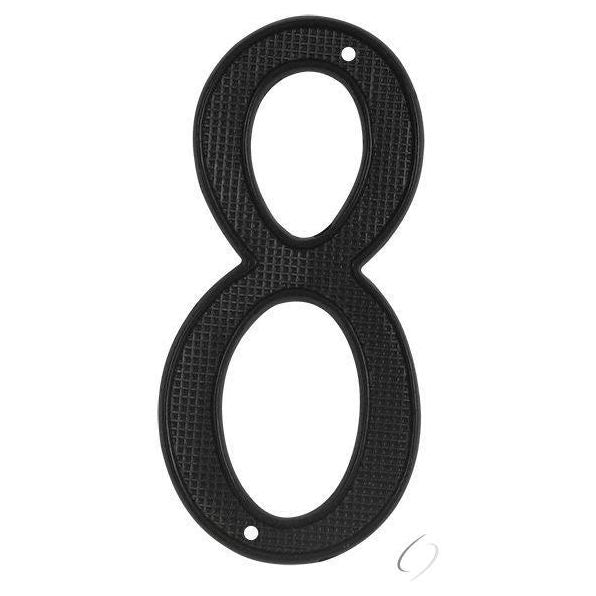 RNZ48 4" Numbers; Zinc; Black Finish