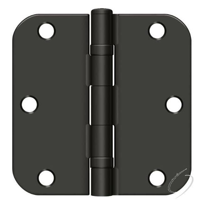 S35R5BB10B 3-1/2" x 3-1/2" x 5/8" Radius Hinge; Ball Bearing; Oil Rubbed Bronze Finish