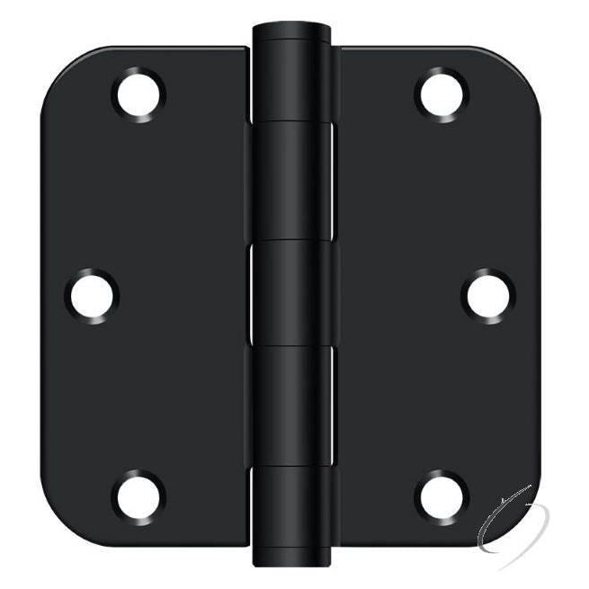 S35R5HD1B - S35R5 Heavy Duty1B 3-1/2" x 3-1/2" x 5/8" Radius Hinge; Heavy Duty; Flat Black F