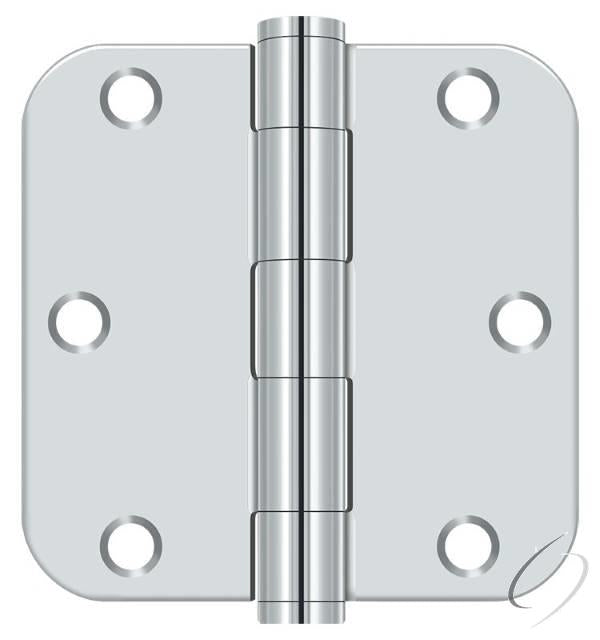 S35R5HD26 - S35R5 Heavy Duty26 3-1/2" x 3-1/2" x 5/8" Radius Hinge; Heavy Duty; Bright Chrom