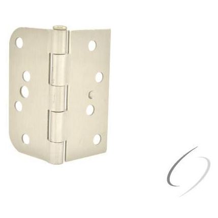 S44058TT15-R/H Right Hand 4" x 4" x 5/8" x Square Hinge; Satin Nickel Finish