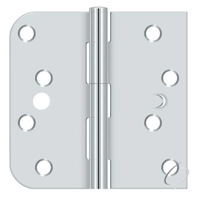 S44058TT26-LH Left Hand 4" x 4" x 5/8" x Square Hinge; Bright Chrome Finish