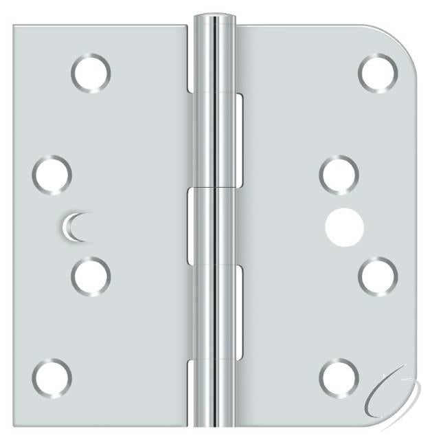 S44058TT26-RH Right Hand 4" x 4" x 5/8" x Square Hinge; Bright Chrome Finish