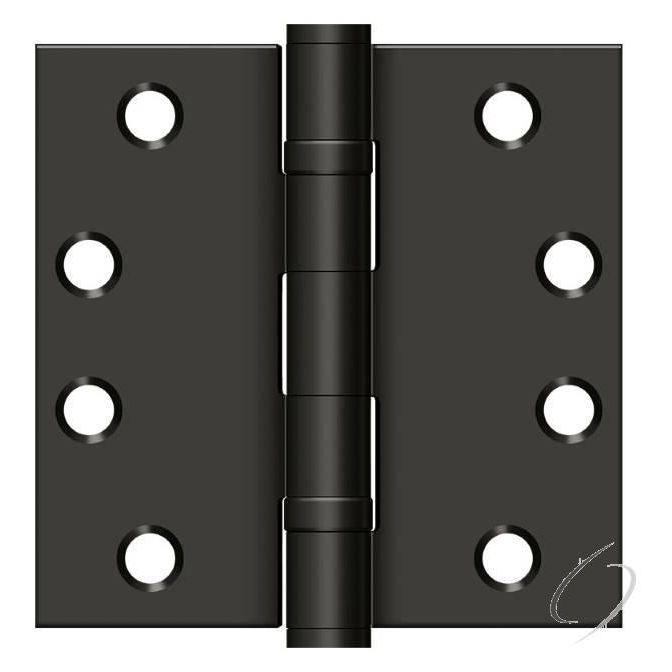 S44HDBB10B 4" x 4" Square Hinge; Heavy Duty; Ball Bearings; Oil Rubbed Bronze Finish