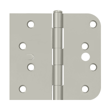 S44R4N10B 4" x 4" x 1/4" Radius Hinge; Heavy Duty; Oil Rubbed Bronze Finish