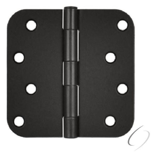 S44R510B 4" x 4" x 5/8" Radius Hinge; Oil Rubbed Bronze Finish