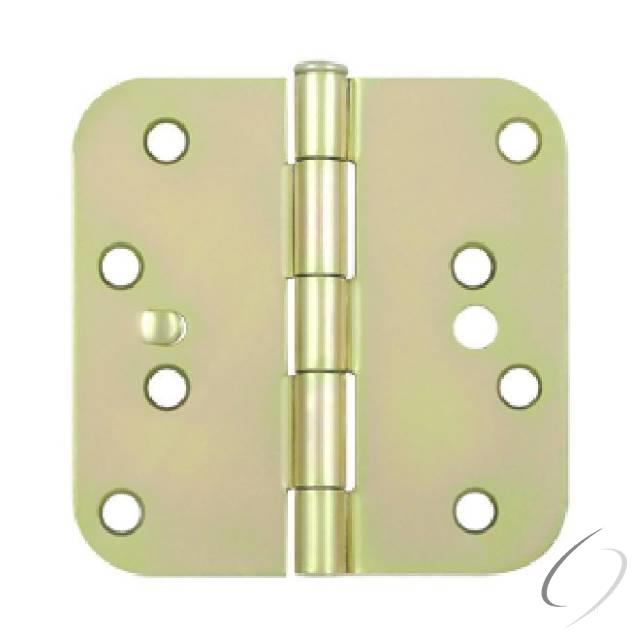 S44R5BK2D-S 4" x 4" x 5/8" Radius Hinge in Bulk Pack; Zinc Dichromate Plated Finish - * Bulk