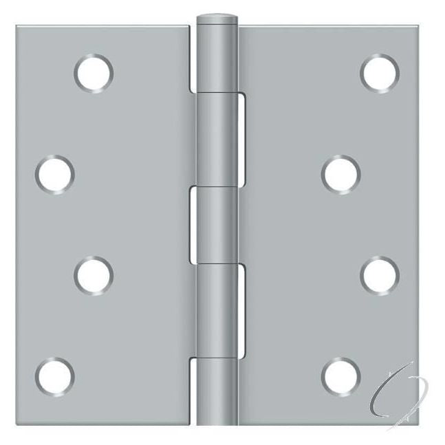 S44U26D-R 4" x 4" Square Hinge; Satin Chrome Finish