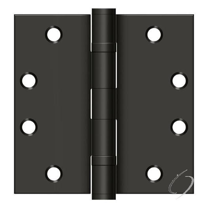S45BBU10B 4-1/2" x 4-1/2" Square Hinge; Heavy Duty; Ball Bearings; Oil Rubbed Bronze Finish