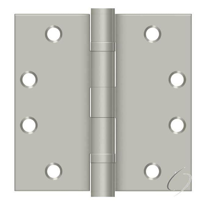 S45BBU15 4-1/2" x 4-1/2" Square Hinge; Heavy Duty; Ball Bearings; Satin Nickel Finish