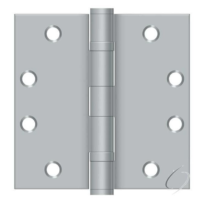 S45BBU26D 4-1/2" x 4-1/2" Square Hinge; Heavy Duty; Ball Bearings; Satin Chrome Finish