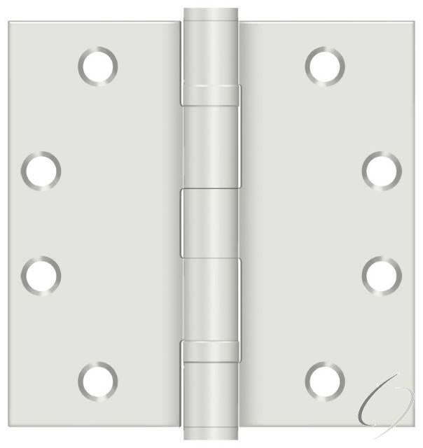 S45BBUSPW 4-1/2" x 4-1/2" Square Hinge; Heavy Duty; Ball Bearings; White Finish