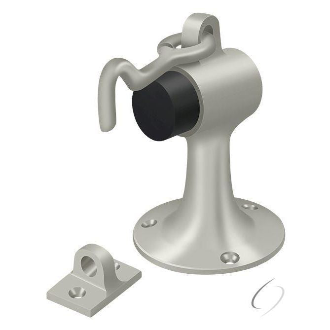 SAHF358U15 Floor Mount Bumper with Holder; Satin Nickel Finish