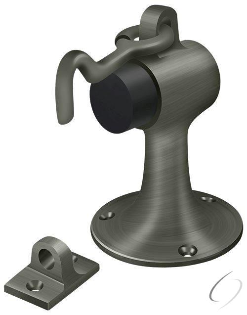 SAHF358U15A Floor Mount Bumper with Holder; Antique Nickel Finish