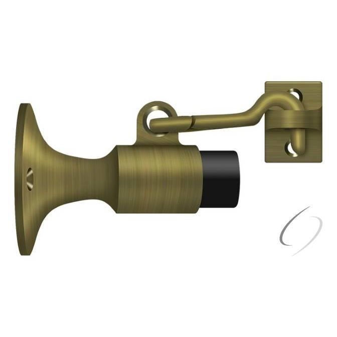 SAHW325U5 Wall Mount Bumper with Holder; Antique Brass Finish