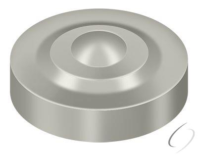SCD100U15 Screw Cover; Round; Dimple; 1" Diameter; Satin Nickel Finish