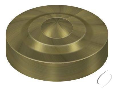 SCD100U5 Screw Cover; Round; Dimple; 1" Diameter; Antique Brass Finish