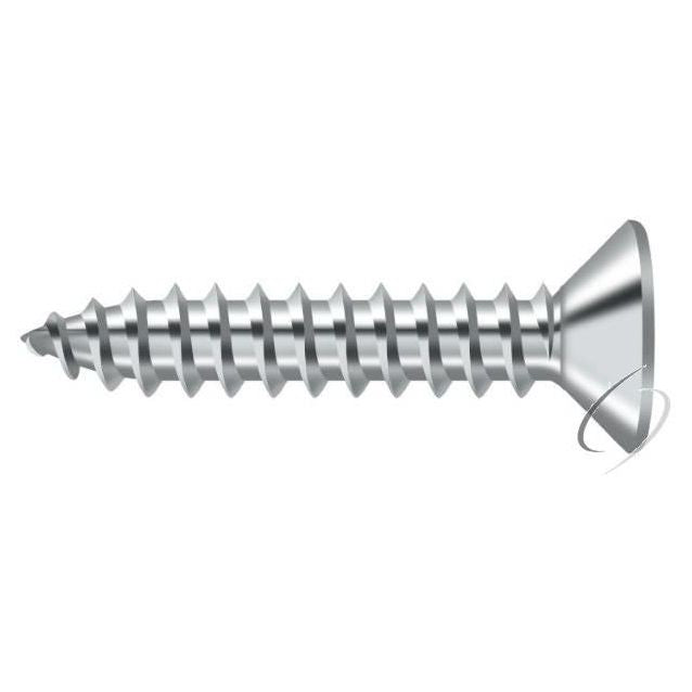 SCWB1010U26 Wood Screw; SB; #10 x 1"; Bright Chrome Finish