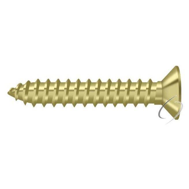 SCWB12125U3 Wood Screw; SB; #12 x 1-1/4"; Bright Brass Finish