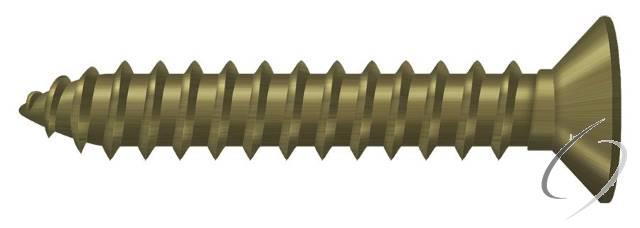 SCWB12125U5 Wood Screw; SB; #12 x 1-1/4"; Antique Brass Finish