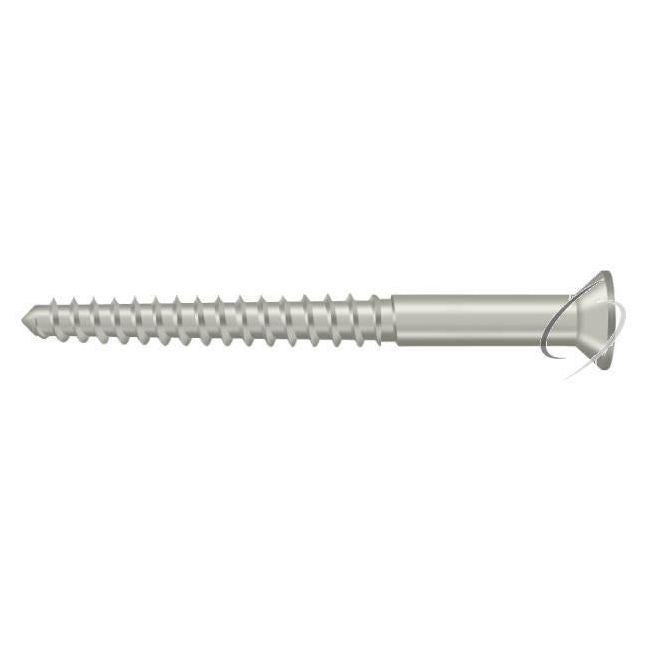 SCWB1225U15 Wood Screw; SB; #12 x 2-1/2"; Satin Nickel Finish