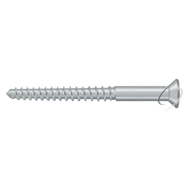 SCWB1225U26D Wood Screw; SB; #12 x 2-1/2"; Satin Chrome Finish