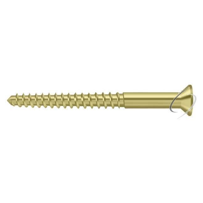 SCWB1225U3 Wood Screw; SB; #12 x 2-1/2"; Bright Brass Finish
