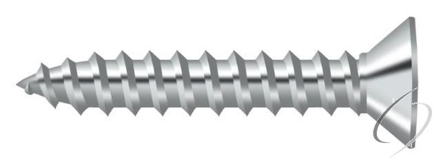 SCWB775U26 Wood Screw; SB; #7 x 3/4"; Bright Chrome Finish