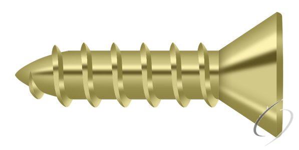 SCWS1075U3 Wood Screw; ST; #10 x 3/4"; Bright Brass Finish