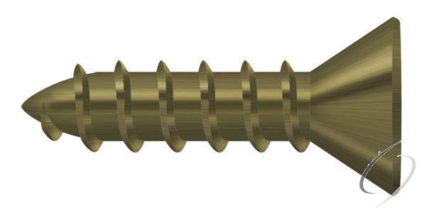 SCWS1075U5 Wood Screw; ST; #10 x 3/4"; Antique Brass Finish