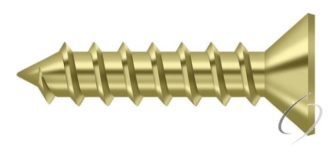 SCWS1210U3 Wood Screw; ST; #12 x 1"; Bright Brass Finish