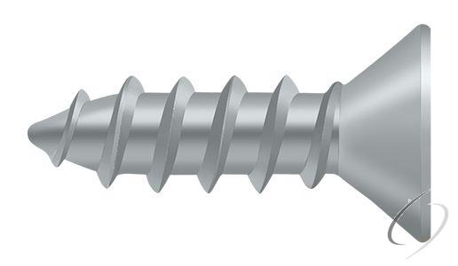 SCWS1275U26D Wood Screw; Steel; # 12 x 3/4" Satin Chrome Finish