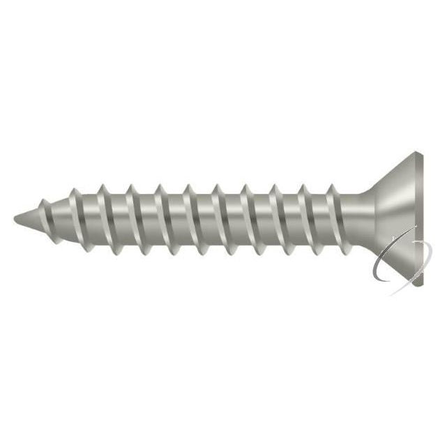 SCWS910U15 Wood Screw; Steel; #9 x 1"; Satin Nickel Finish