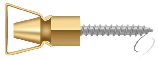 SDH101CR003 Shutter Door Holder; 1-1/4"; Lifetime Brass Finish