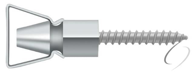 SDH101U26 Shutter Door Holder; 1-1/4"; Bright Chrome Finish