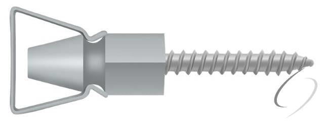 SDH101U26D Shutter Door Holder; 1-1/4"; Satin Chrome Finish