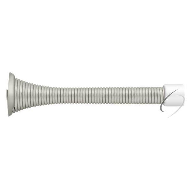 SDS375U15 3-3/4" Baseboard Door Bumper; Heavy Duty; Steel; Satin Nickel Finish