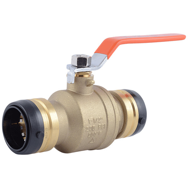 UXLBV41 - 1-1/2" SharkBite x 1-1/2" SharkBite Lead Free Brass Ball Valve