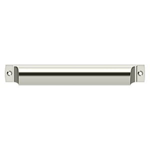 SHP70U14 7" Rectangular Shell Pull Bright Nickel Finish