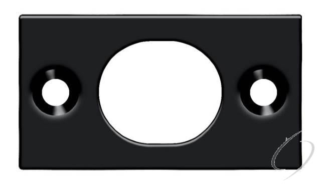 SP6FBU19 Strike Plate For 6" Flush Bolt; Black Finish
