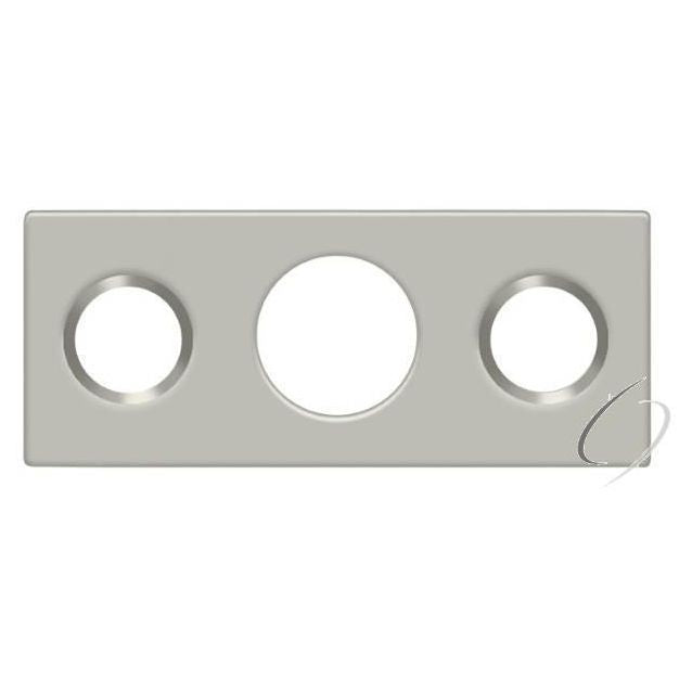 SP7FBR15 Strike Plate For 7" Flush Bolt; Satin Nickel Finish