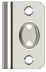 SPB349U14 Strike Plate for Ball Catch and Roller Catch; Bright Nickel Finish