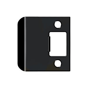 Extended Lip Strike Plate; 2-1/4" Overall; Black Finish